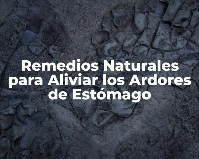 Remedios Naturales para Aliviar los Ardores de Estómago