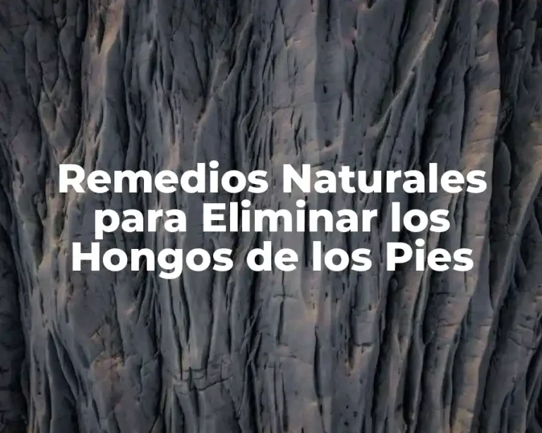 Remedios Naturales para Eliminar los Hongos de los Pies