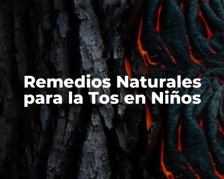 Remedios Naturales para la Tos en Niños