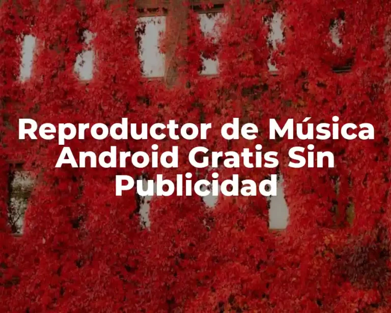 Reproductor de Música Android Gratis Sin Publicidad