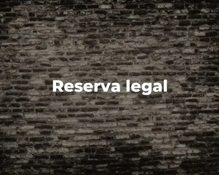 Reserva legal