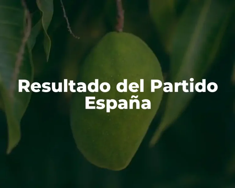 Resultado del Partido España