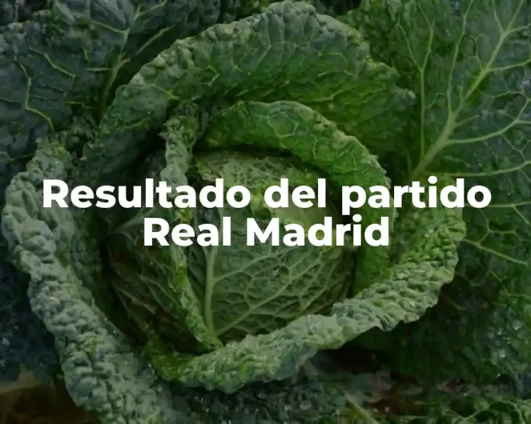 Resultado del partido Real Madrid