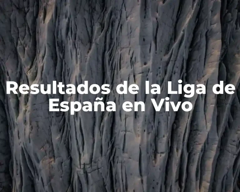 Resultados de la Liga de España en Vivo