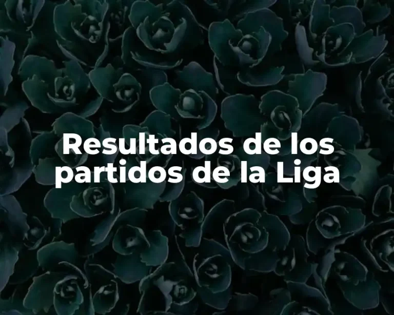 Resultados de los partidos de la Liga