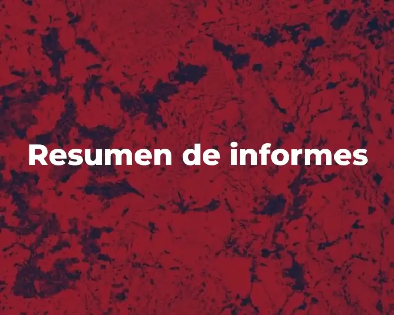 Resumen de informes