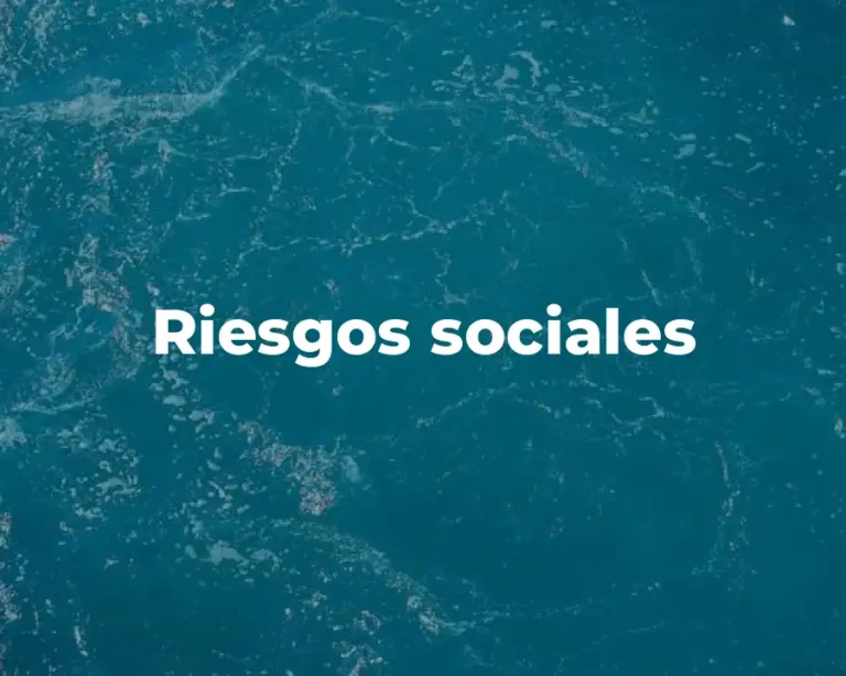 Riesgos sociales
