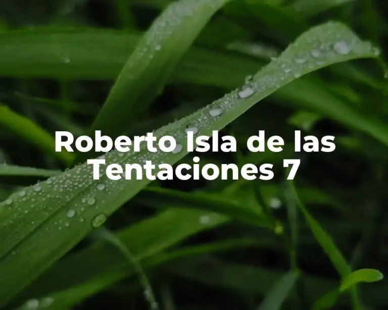 Roberto Isla de las Tentaciones 7