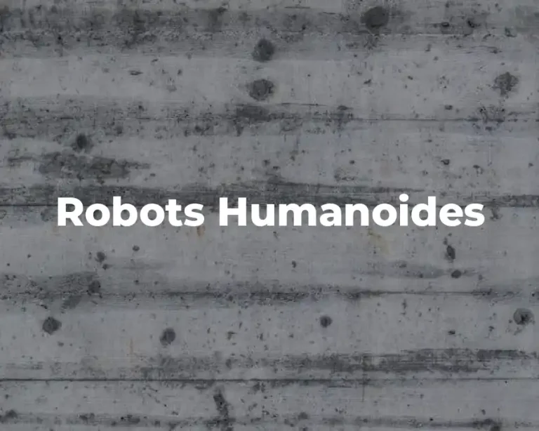 Robots Humanoides