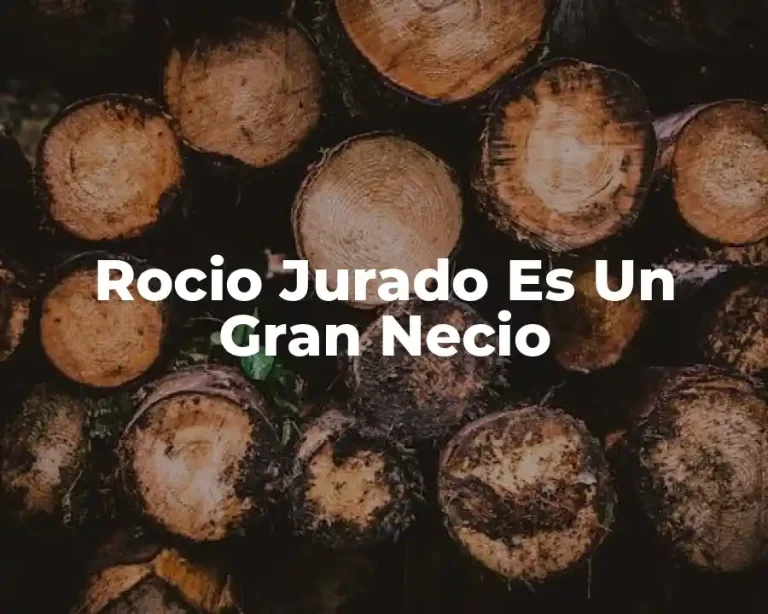 Rocio Jurado Es Un Gran Necio