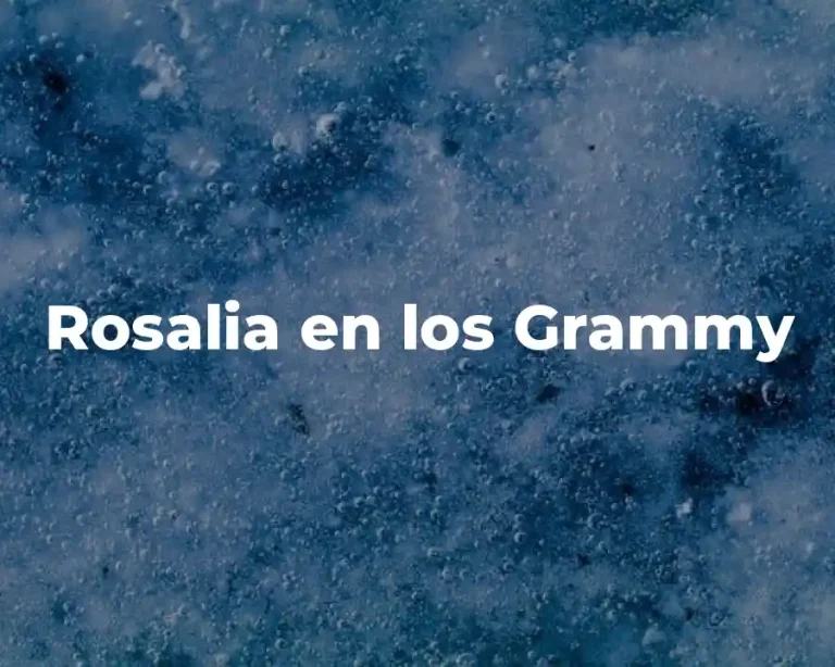 Rosalia en los Grammy