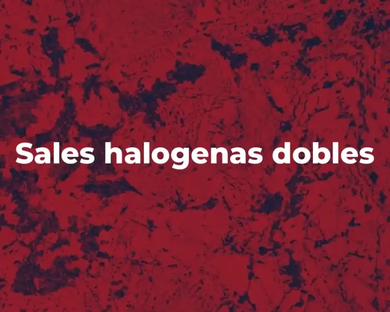 Sales halogenas dobles