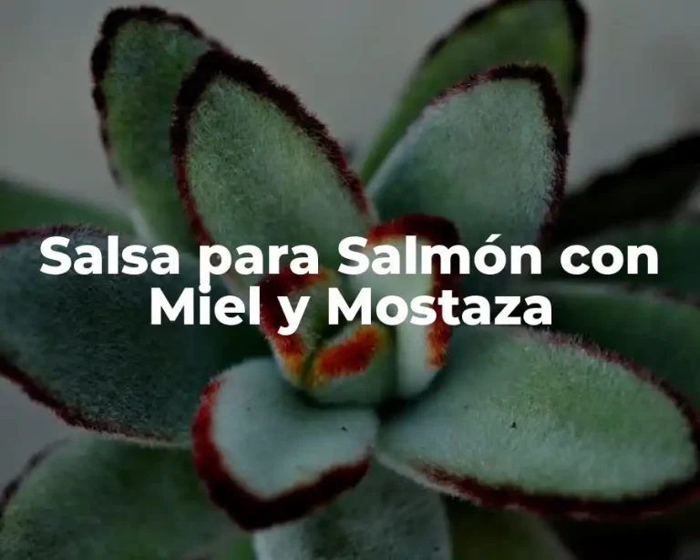 Salsa para Salmón con Miel y Mostaza