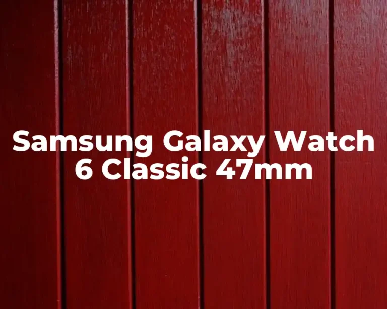 Samsung Galaxy Watch 6 Classic 47mm