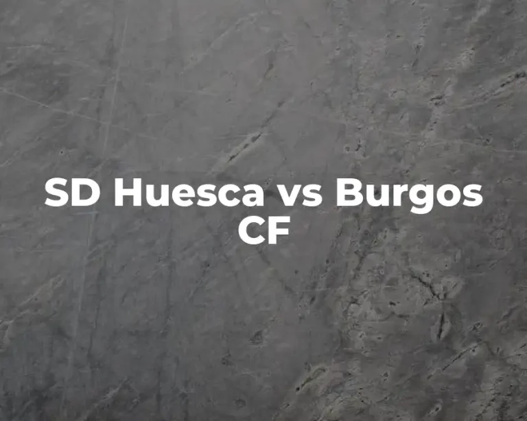 SD Huesca vs Burgos CF