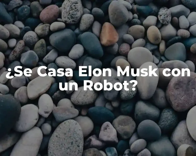 ¿Se Casa Elon Musk con un Robot?