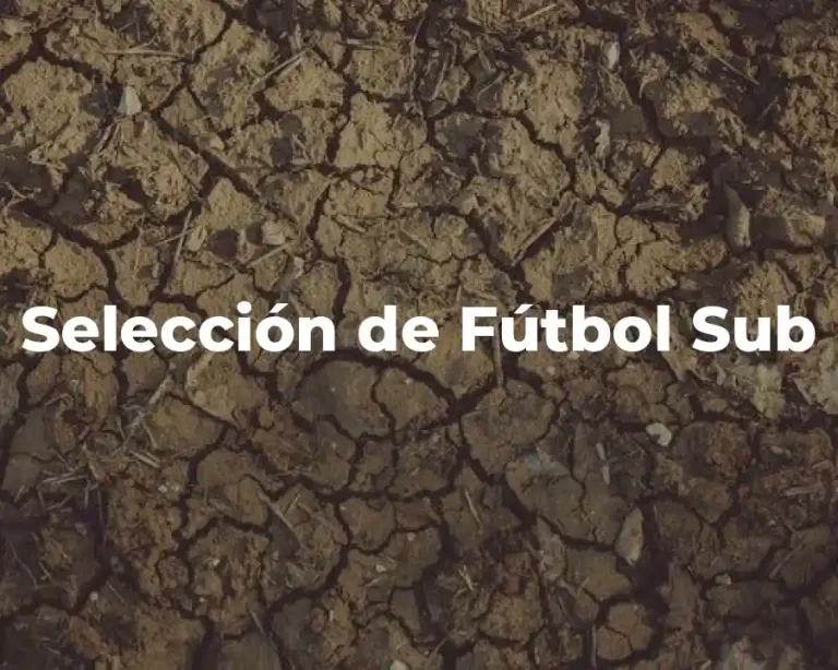 Selección de Fútbol Sub