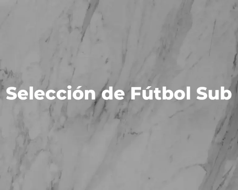 Selección de Fútbol Sub
