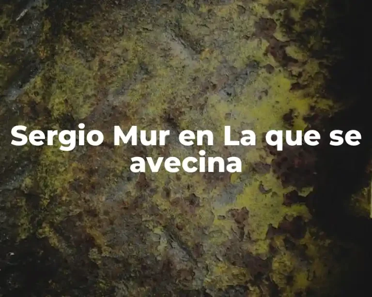 Sergio Mur en La que se avecina