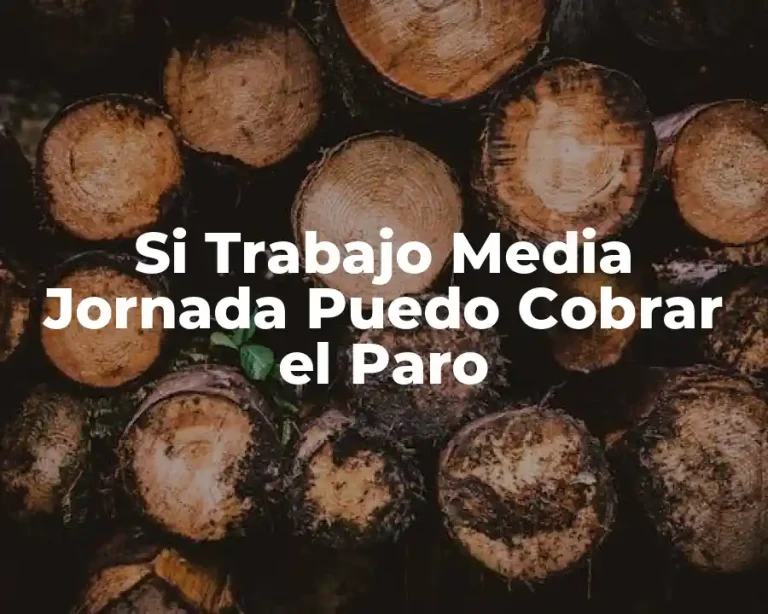 Si Trabajo Media Jornada Puedo Cobrar el Paro