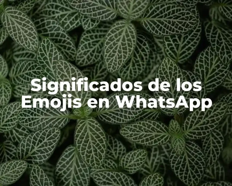 Significados de los Emojis en WhatsApp