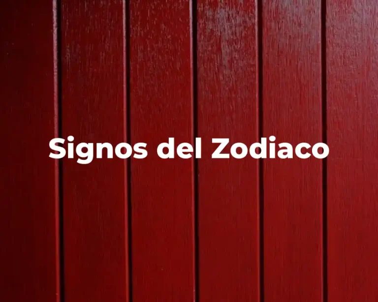 Signos del Zodiaco