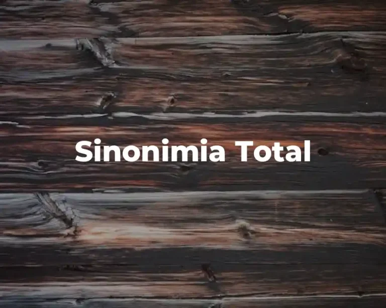 Sinonimia Total