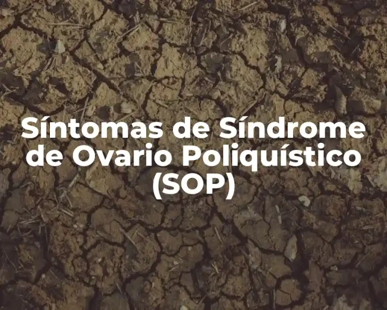 Síntomas de Síndrome de Ovario Poliquístico (SOP)