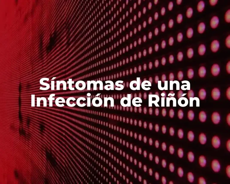 Síntomas de una Infección de Riñón