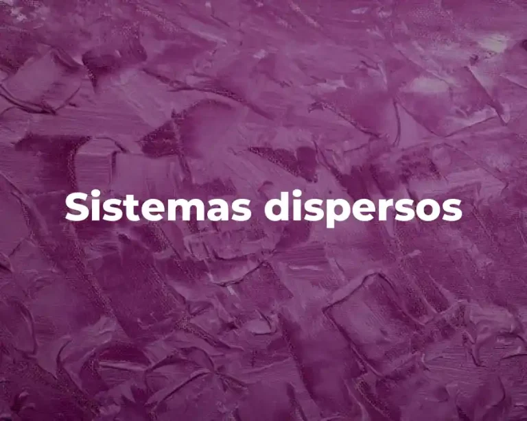 Sistemas dispersos