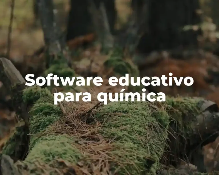 Software educativo para química