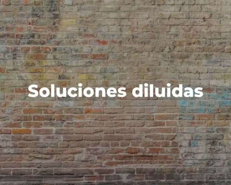Soluciones diluidas