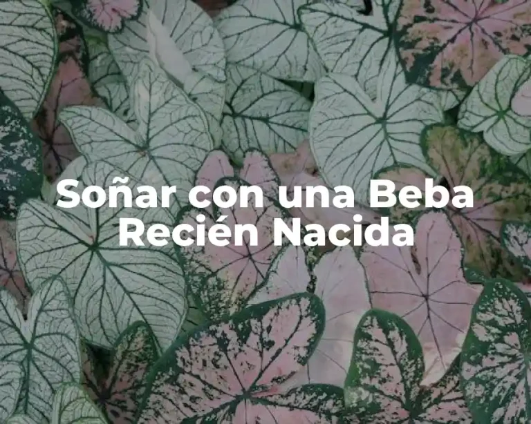 Soñar con una Beba Recién Nacida