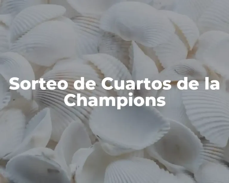 Sorteo de Cuartos de la Champions