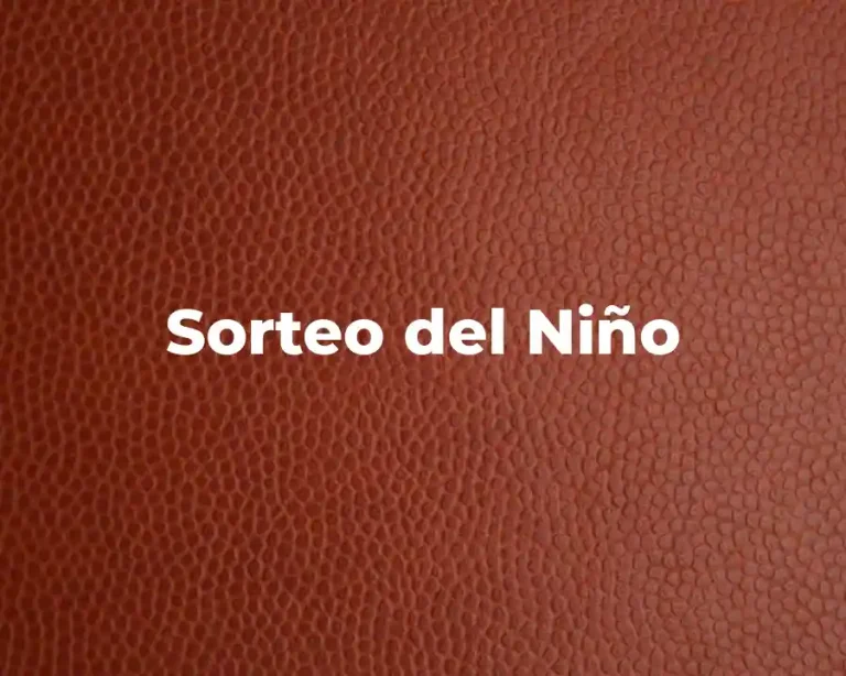 Sorteo del Niño