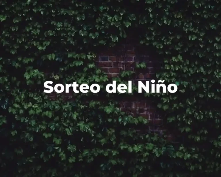 Sorteo del Niño