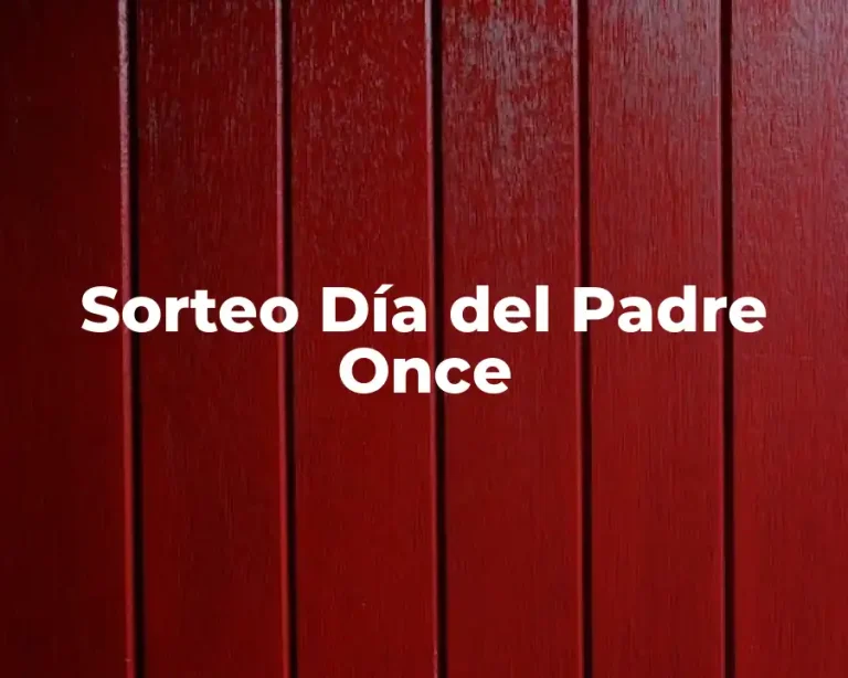 Sorteo Día del Padre Once