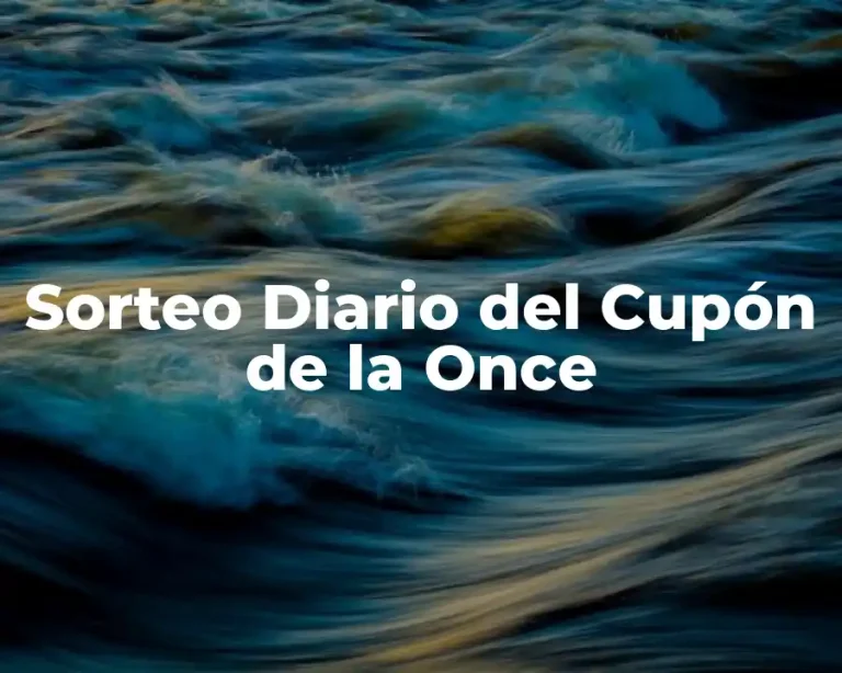 Sorteo Diario del Cupón de la Once