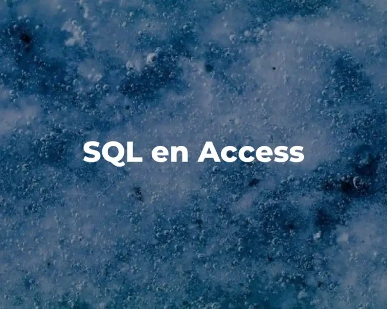 SQL en Access