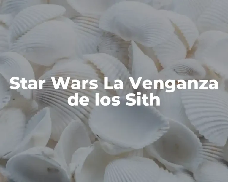 Star Wars La Venganza de los Sith