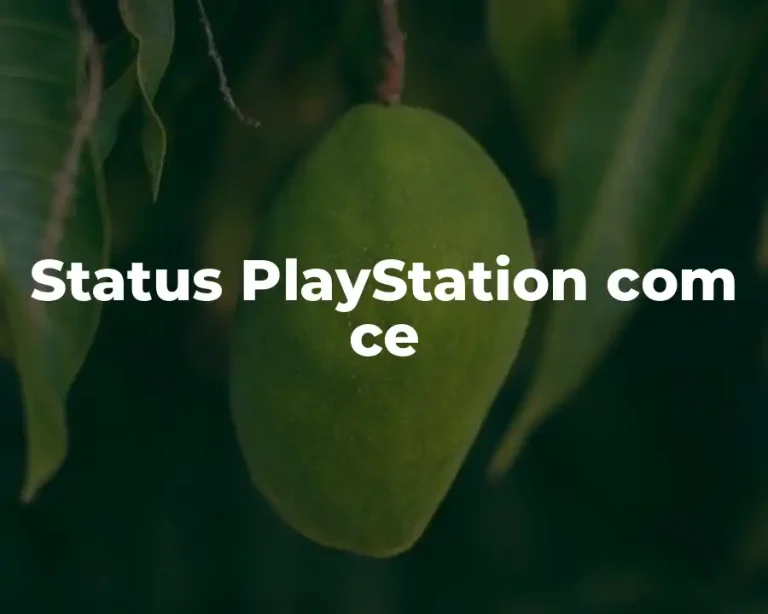 Status PlayStation com ce