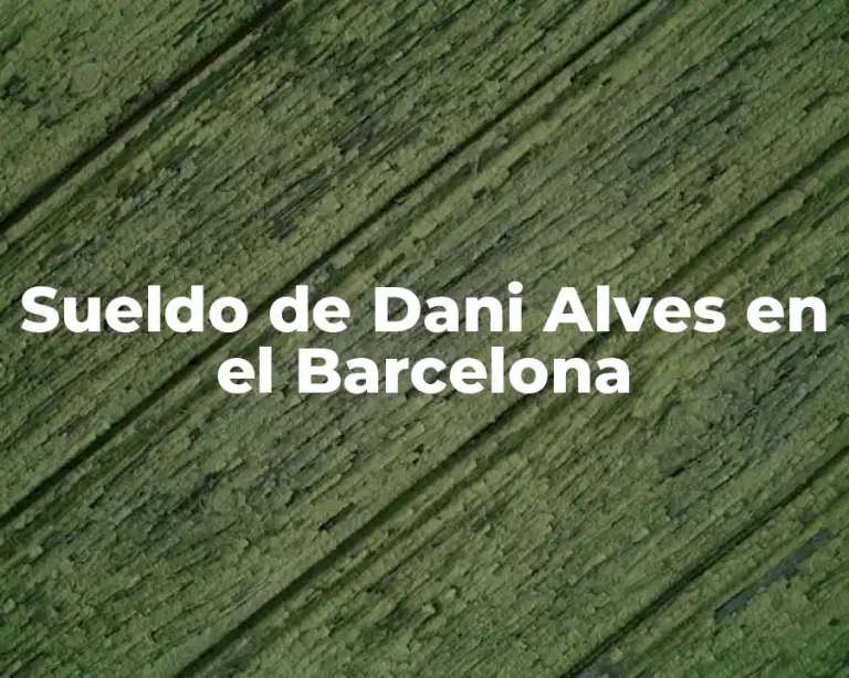 Sueldo de Dani Alves en el Barcelona