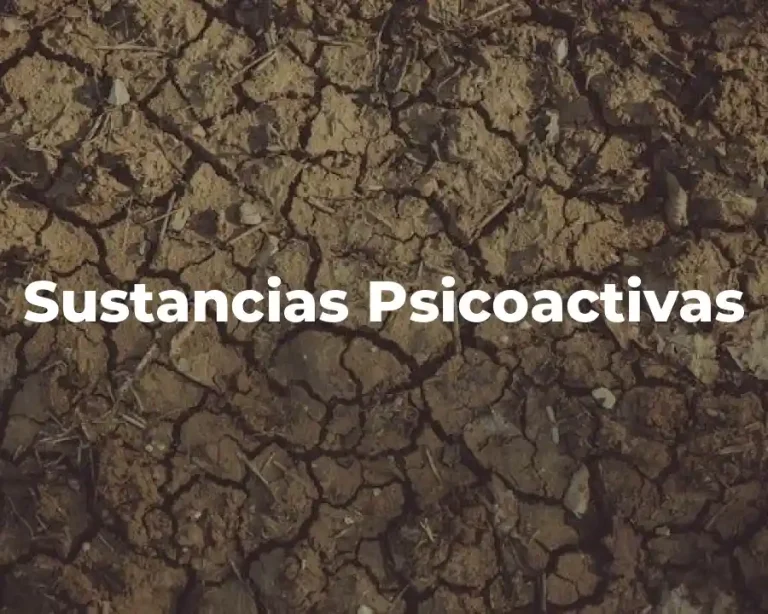 Sustancias Psicoactivas