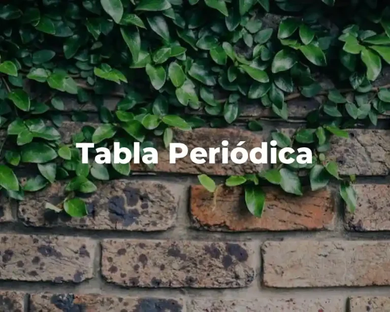 Tabla Periódica