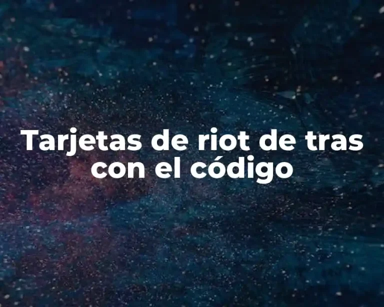 Tarjetas de riot de tras con el código