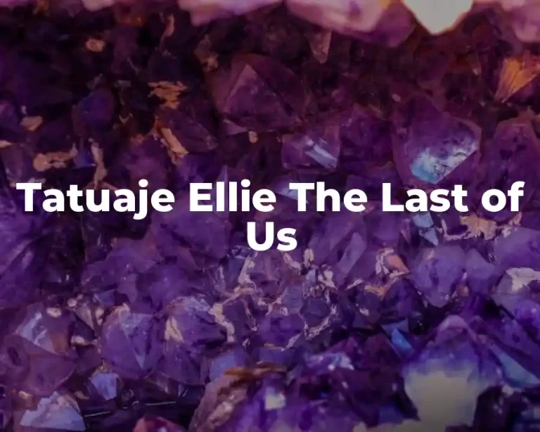 Tatuaje Ellie The Last of Us