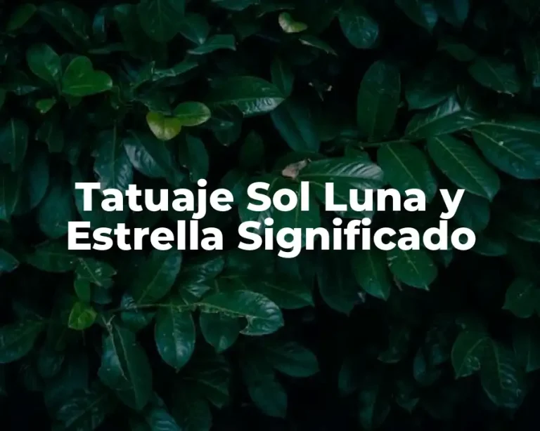 Tatuaje Sol Luna y Estrella Significado