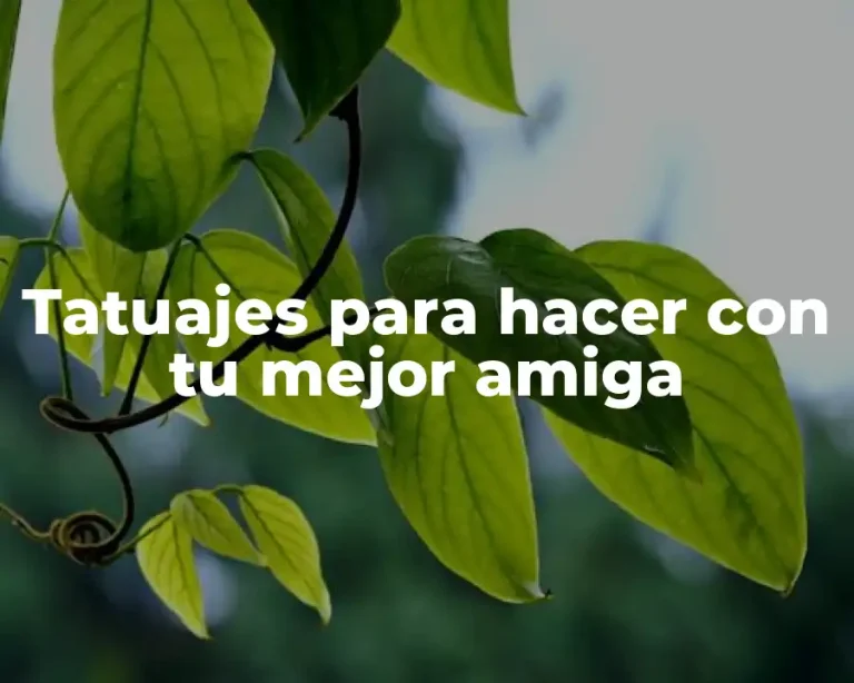 Tatuajes para hacer con tu mejor amiga