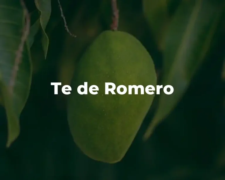 Te de Romero