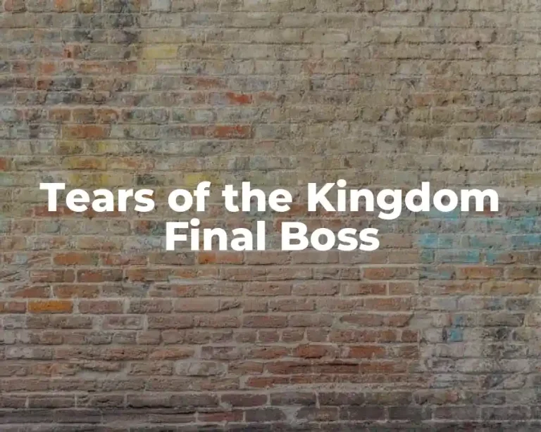 Tears of the Kingdom Final Boss